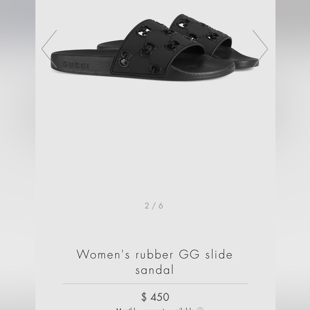 Gucci Rubber GG slide